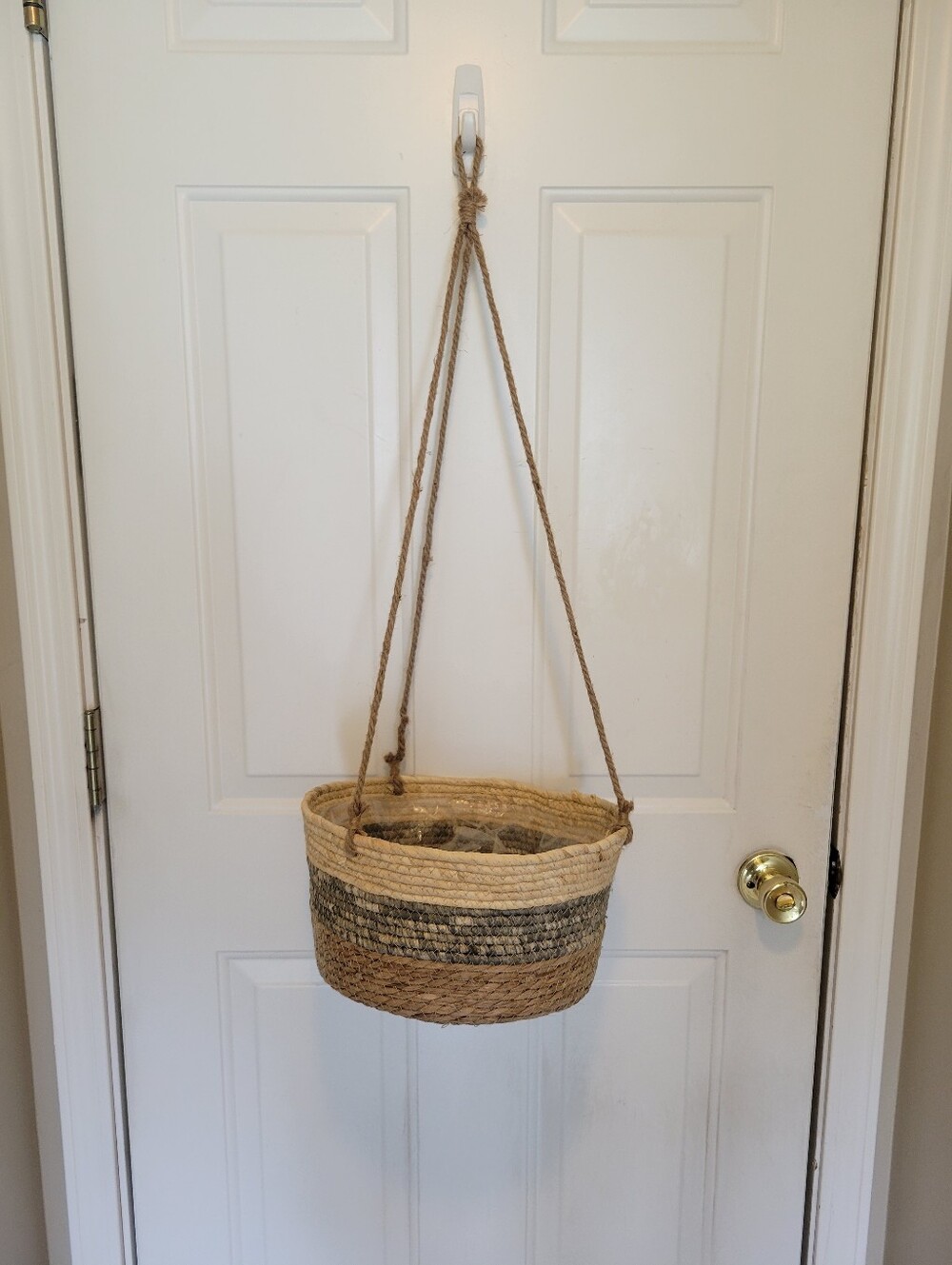 Rustic Hanging Planter Basket with Liner